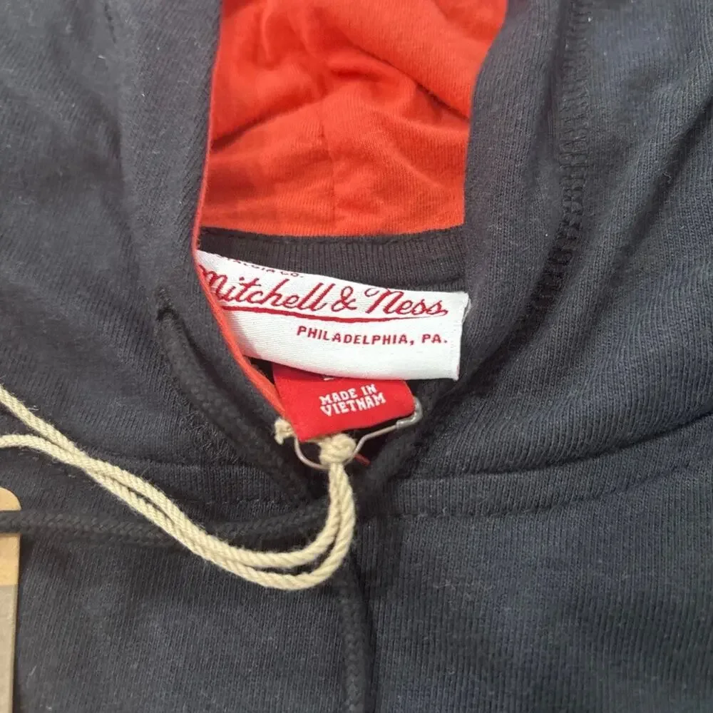 Mitchell & Ness DC United Split Hoodie Shirt Mens Large NWT MLS Soccer Black Red - Picture 4 of 7